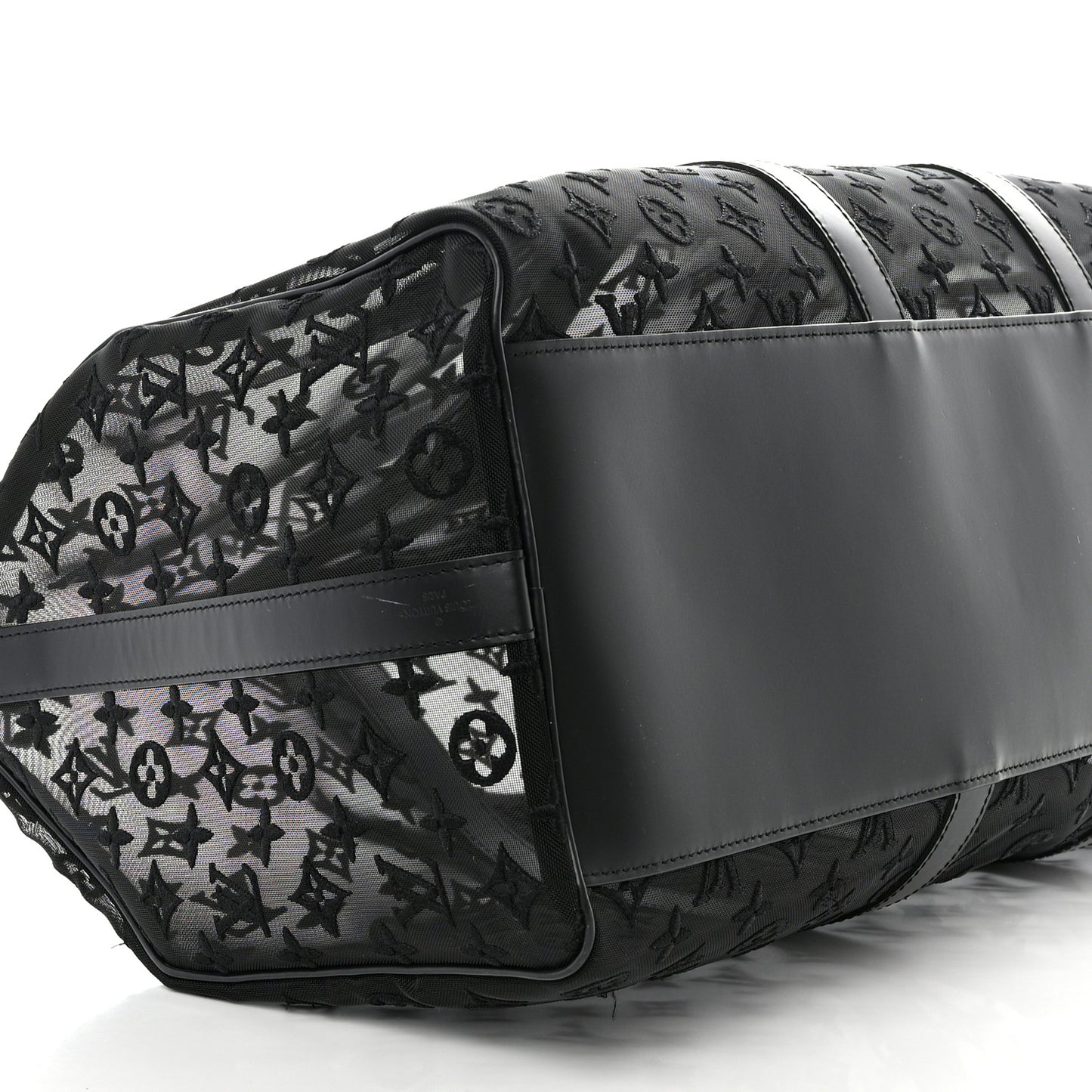 Monogram See Through Keepall Bandouliere 50 Black