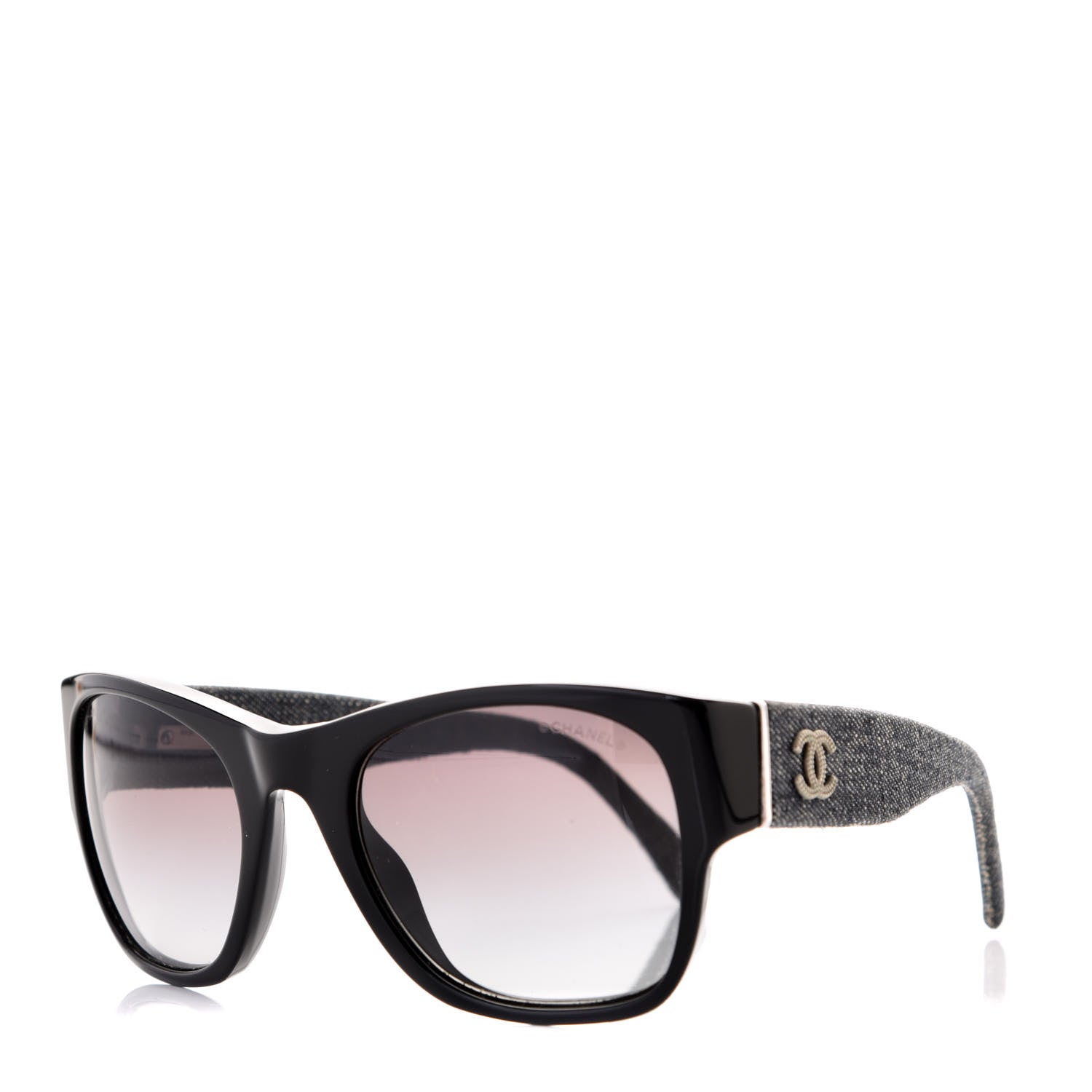 Chanel Acetate Denim CC Sunglasses 5162 Black 1 of 8