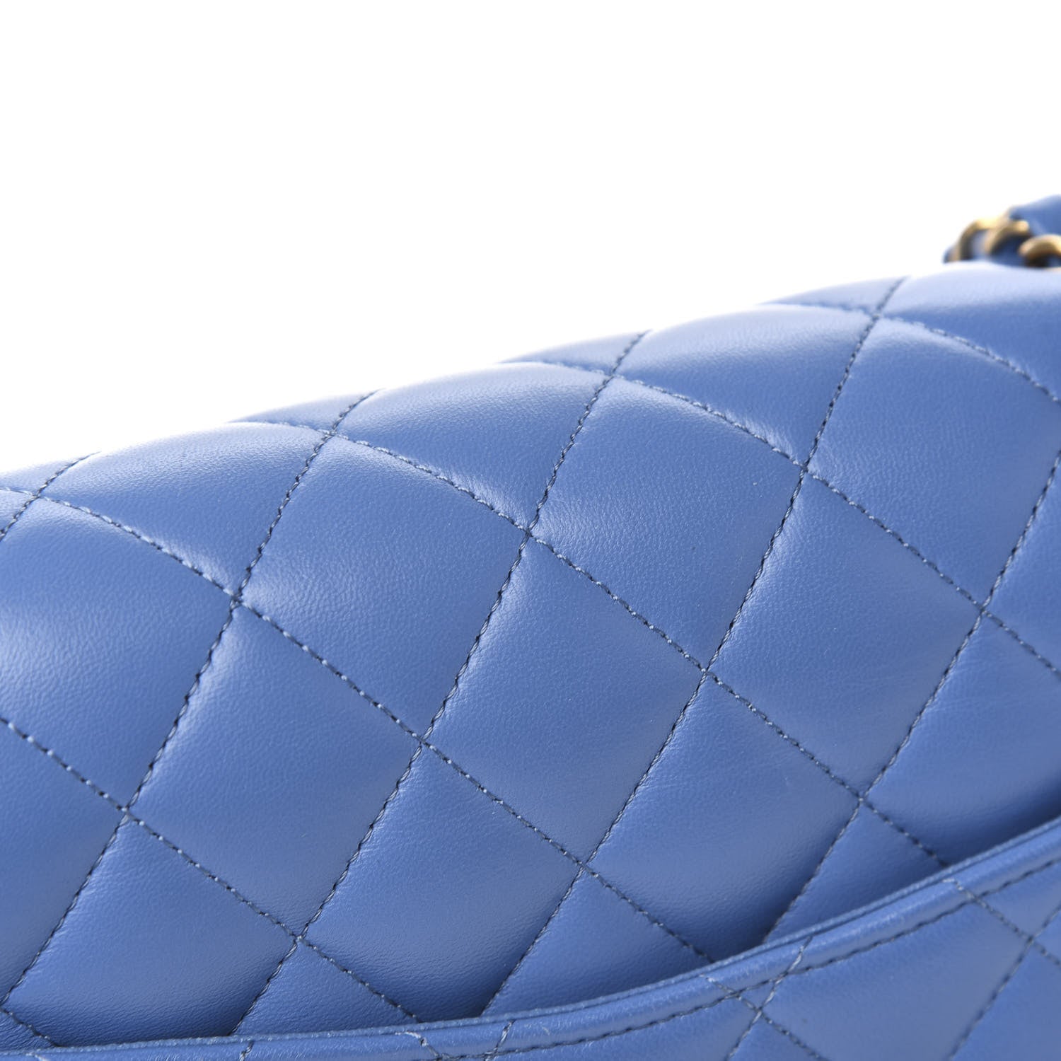 Chanel Lambskin Quilted Small Double Flap Blue 7 of 11