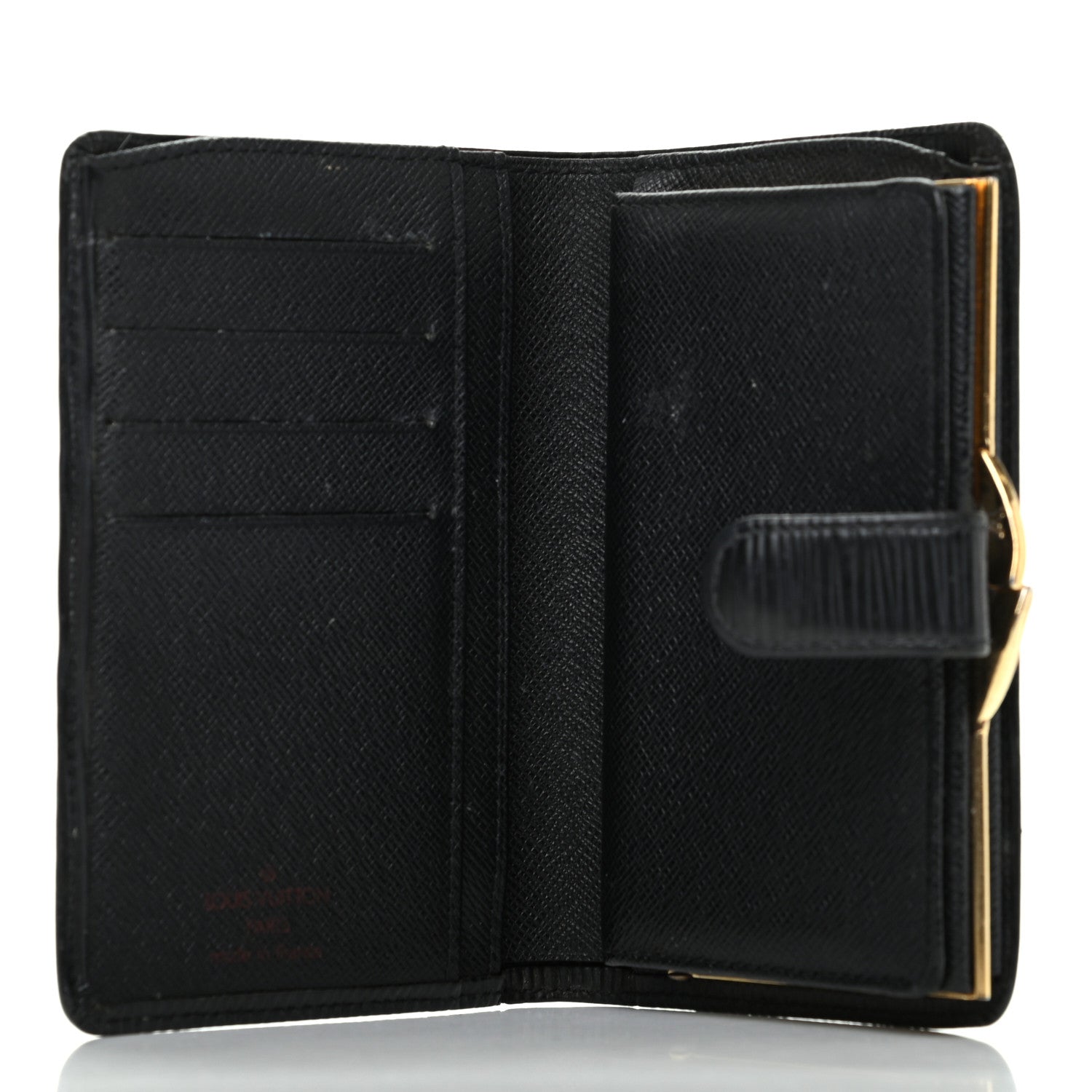 Louis Vuitton Epi French Purse Wallet Black 5 of 8
