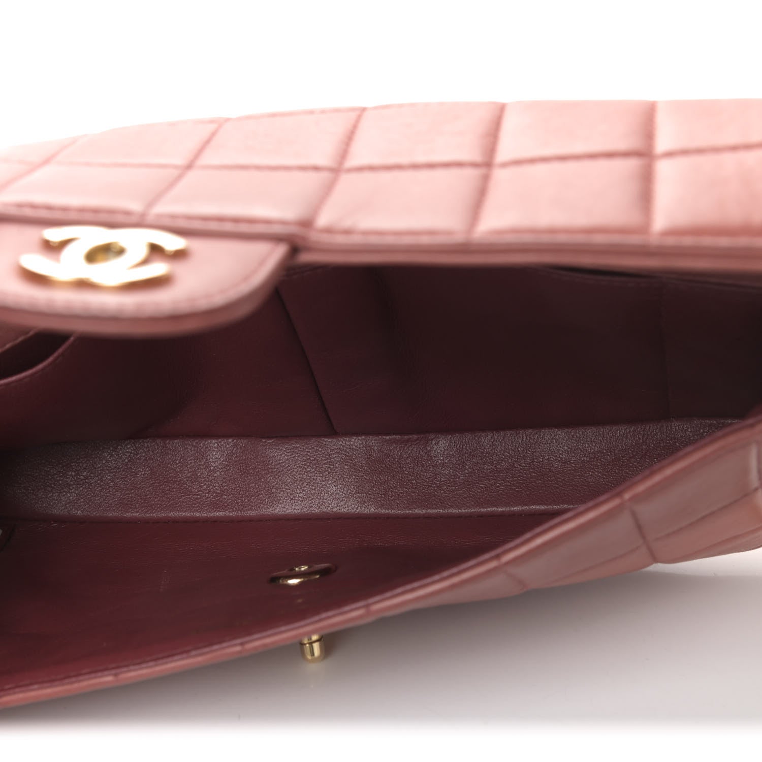 Chanel Lambskin East West Chocolate Bar Flap Pink 4 of 5
