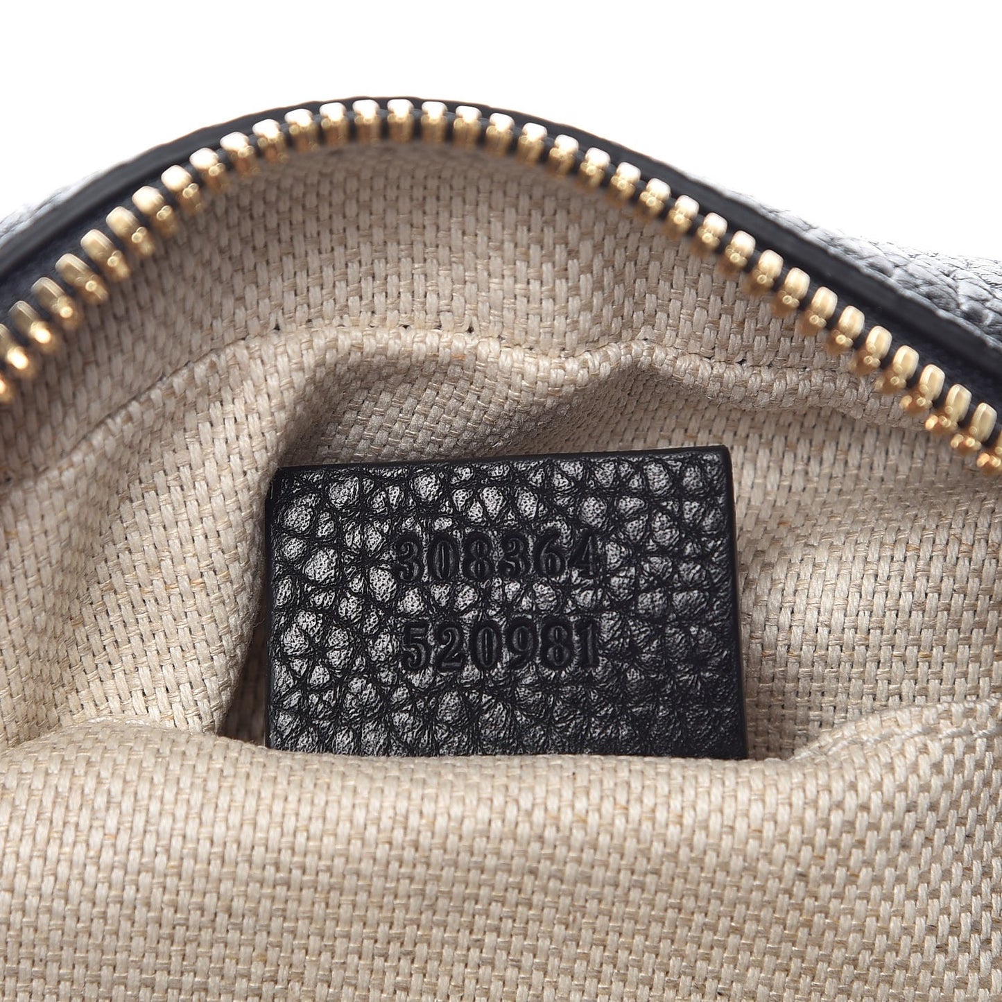Pebbled Calfskin Small Soho Disco Bag Black