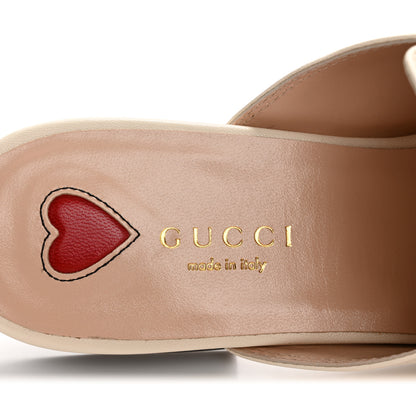 Gucci Malaga Kid Web Womens Princetown Slippers 35.5 Mystic White 8 of 9