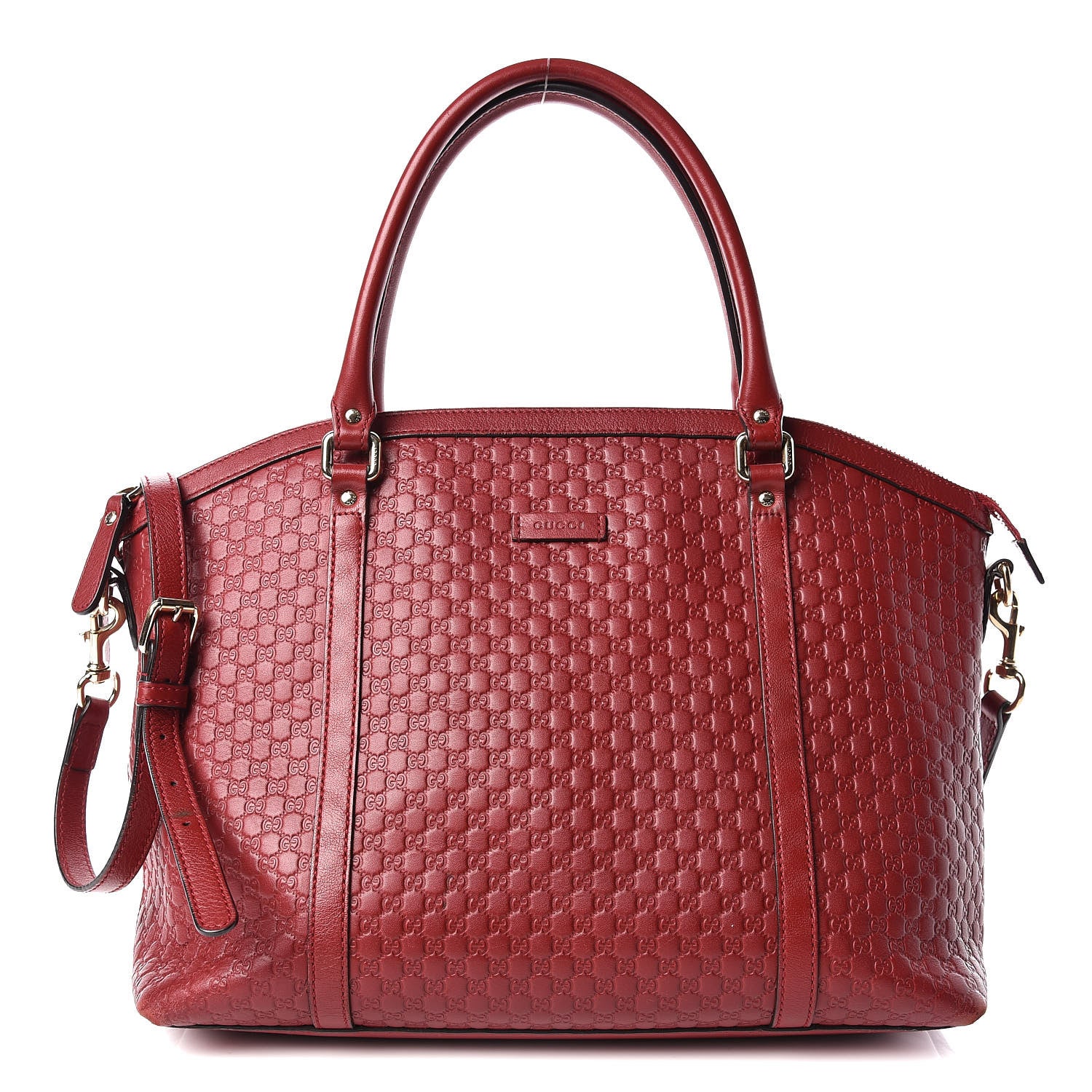 Gucci Soft Microguccissima Dome Satchel Red 2 of 19