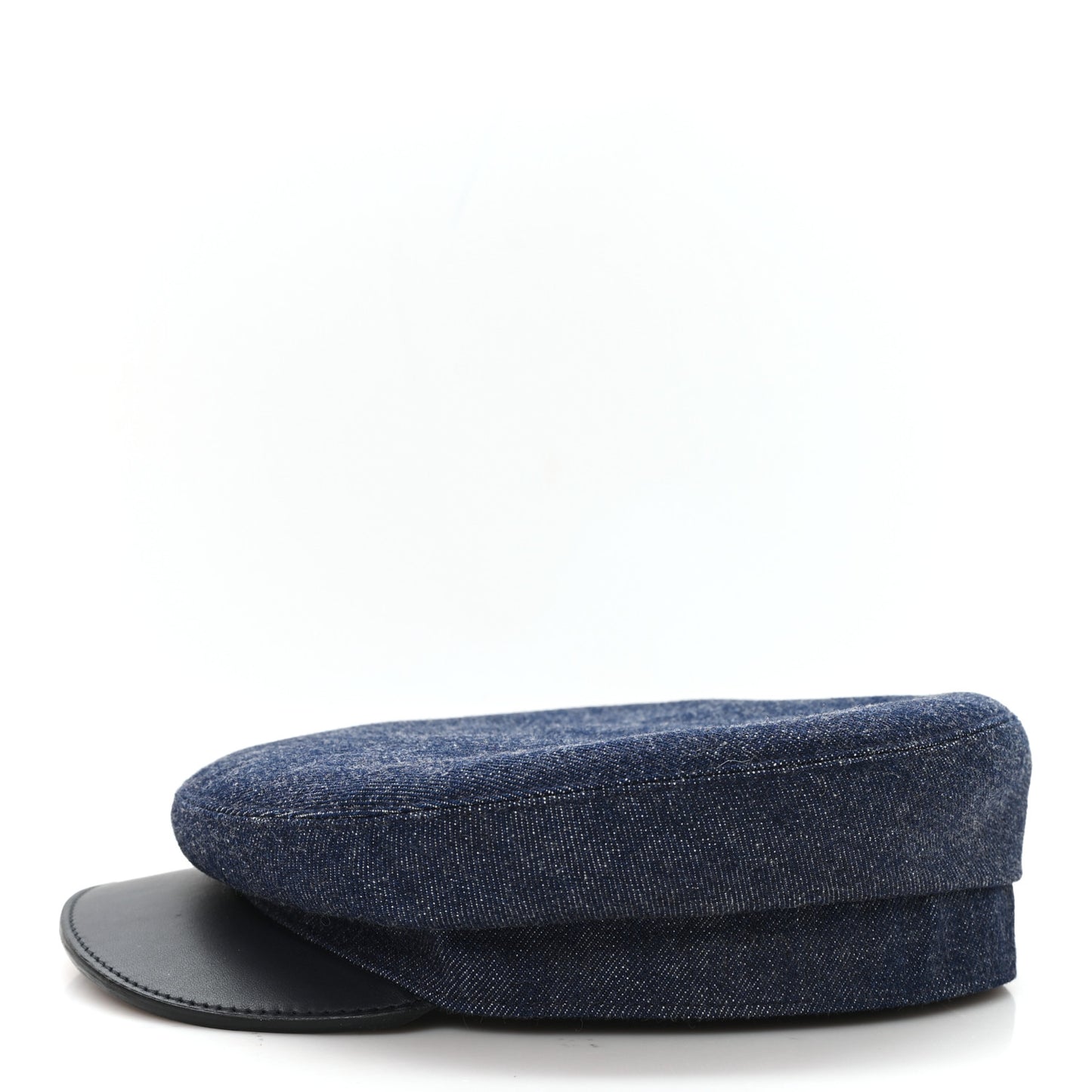 Denim Calfskin Cabourg Cap 57 Indigo