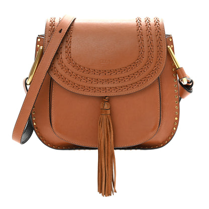 Chloe Calfskin Braided Medium Hudson Shoulder Bag Caramel 1 of 10
