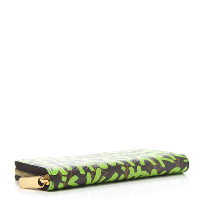 Louis Vuitton Monogram Graffiti Zippy Wallet Green 4 of 7