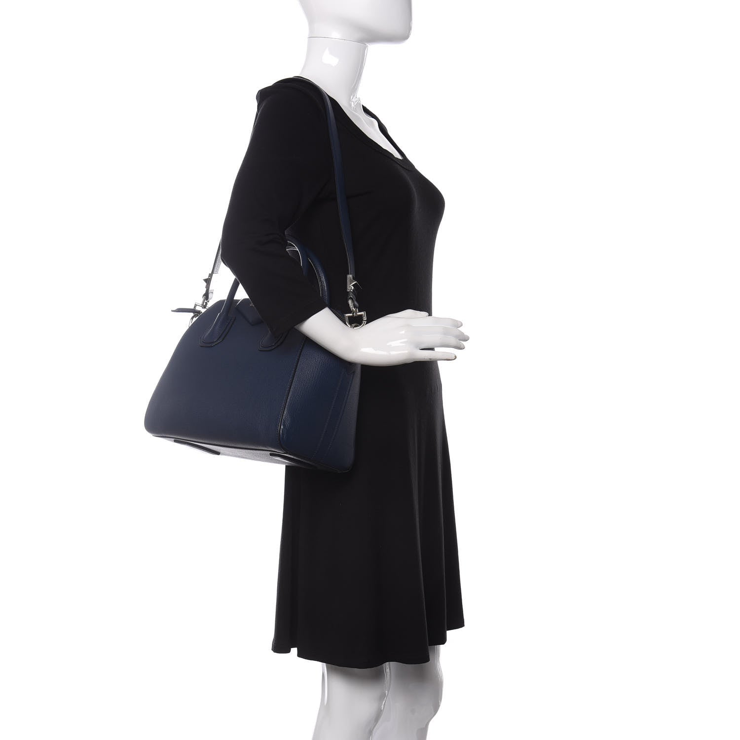Givenchy Sugar Goatskin Small Antigona Navy 2 of 10