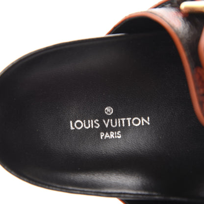 Louis Vuitton Catogram Bom Dia Flat Mule 37 Black Marron 7 of 9