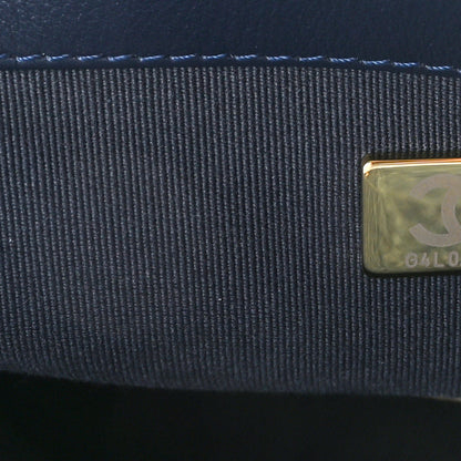 Chanel Denim Quilted Large Chanel 19 Flap Blue 7 of 10