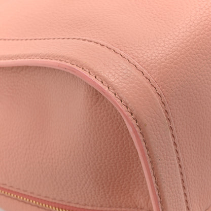 Alexander McQueen Pebbled Calfskin Large Skull Padlock Zip Around Tote Blush Pink 11 of 17