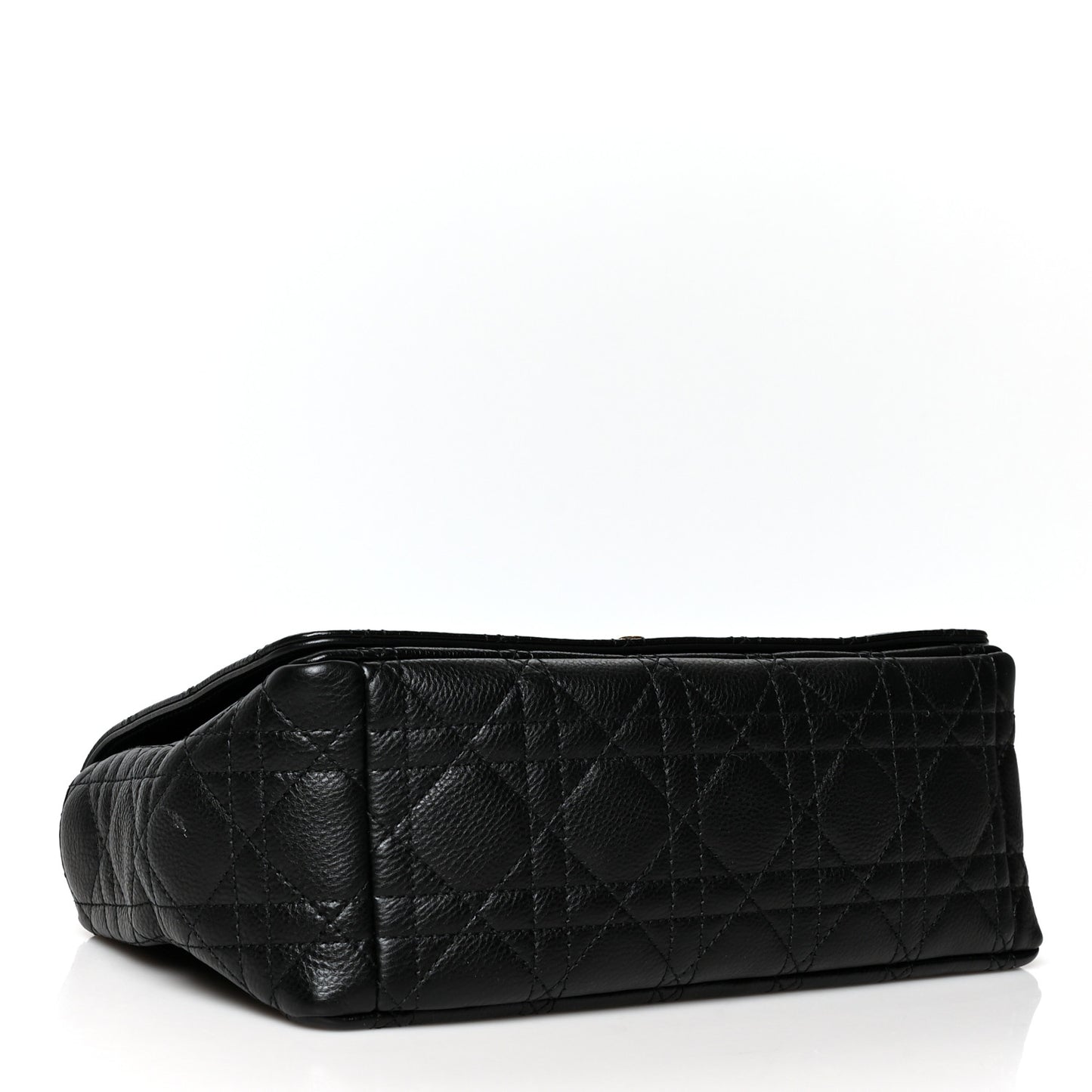 Calfskin Cannage Medium Caro Bag Black
