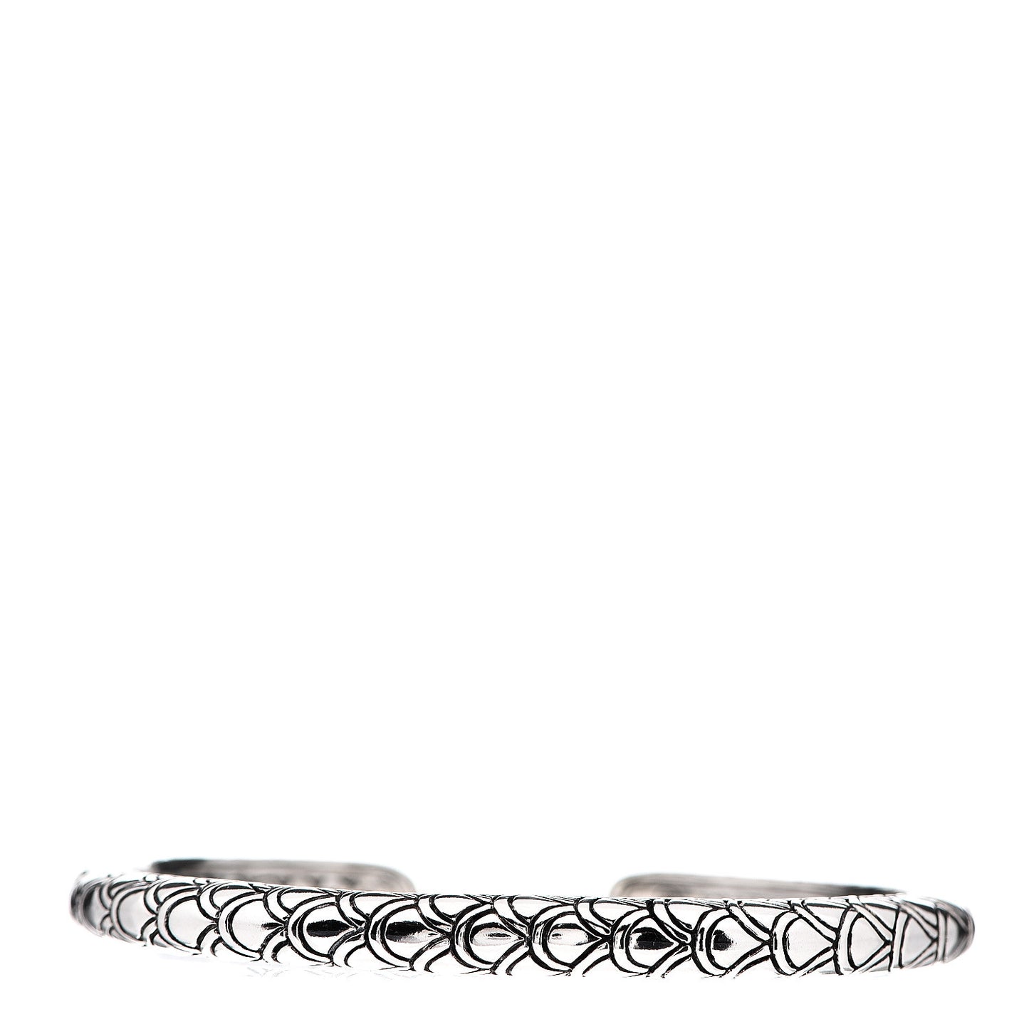 Sterling Silver 6mm Slim Naga Cuff Bracelet