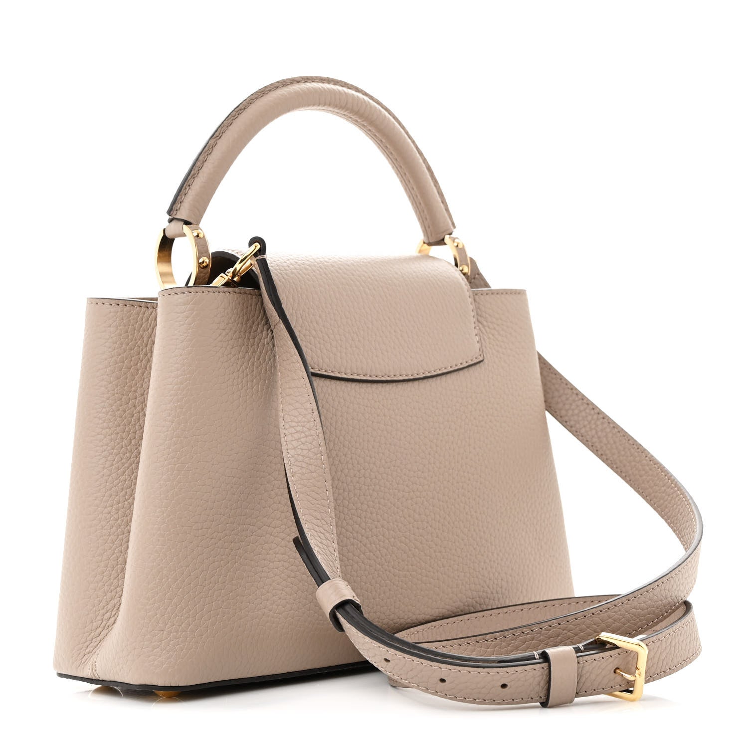 Louis Vuitton Taurillon Capucines BB Galet 3 of 11