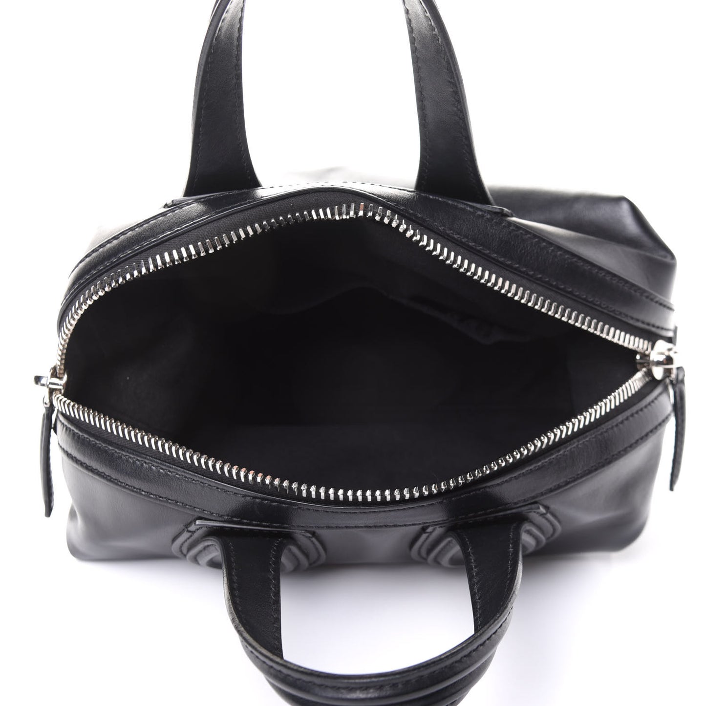 Waxed Calfskin Medium Nightingale Logo Strap Black