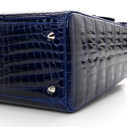 Christian Dior Alligator Medium Lady Dior Blue Roi 10 of 10