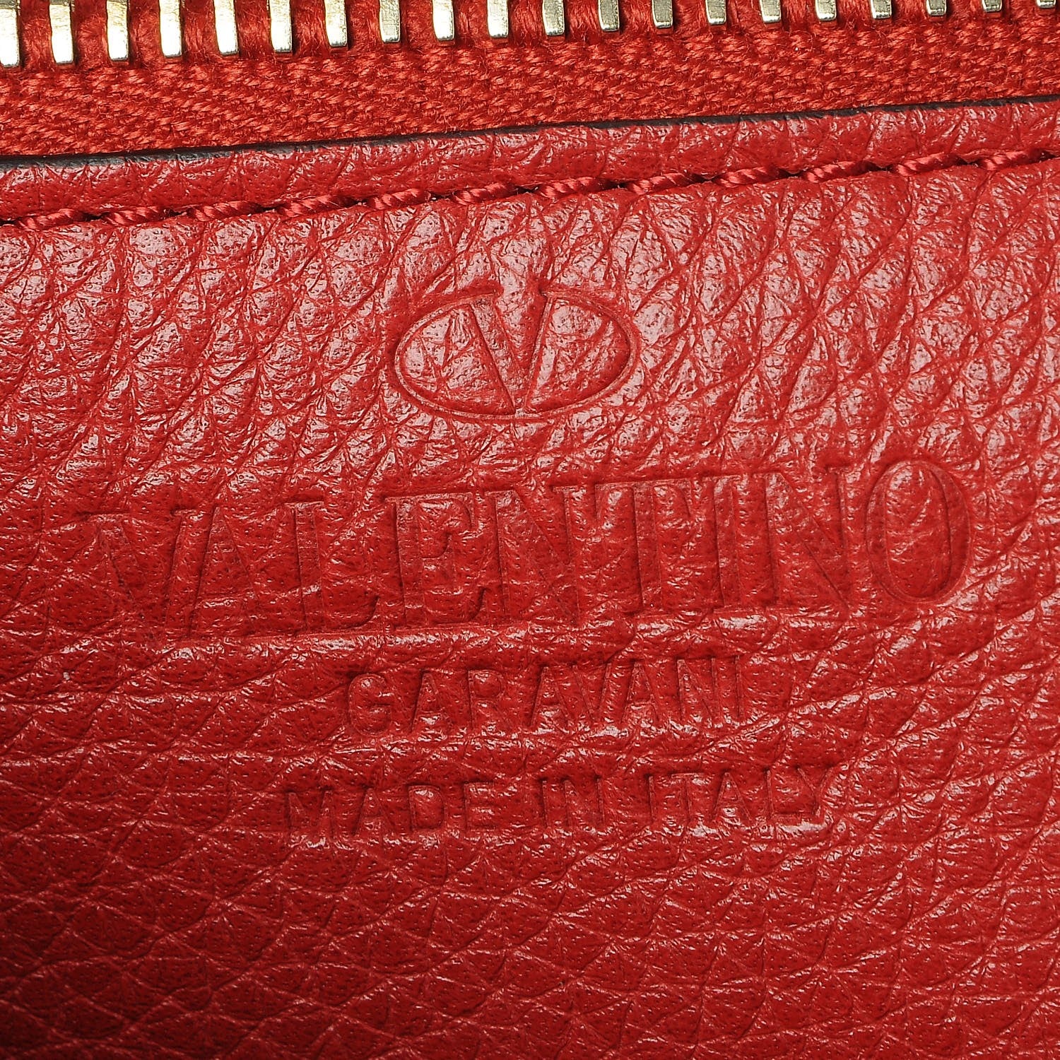 Valentino Garavani Pebbled Calfskin Small Rockstud Flip-Lock Messenger Bag Rosso 6 of 8