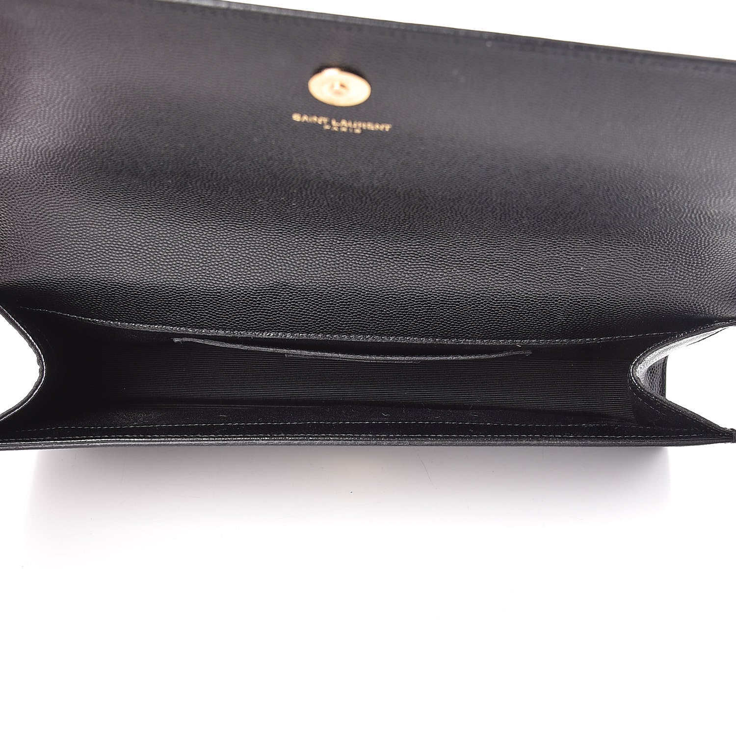 Saint Laurent Grain De Poudre Monogram Cassandre Clutch Black 5 of 14
