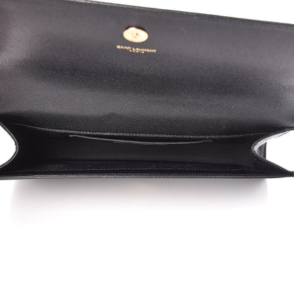 Saint Laurent Grain De Poudre Monogram Cassandre Clutch Black 5 of 14