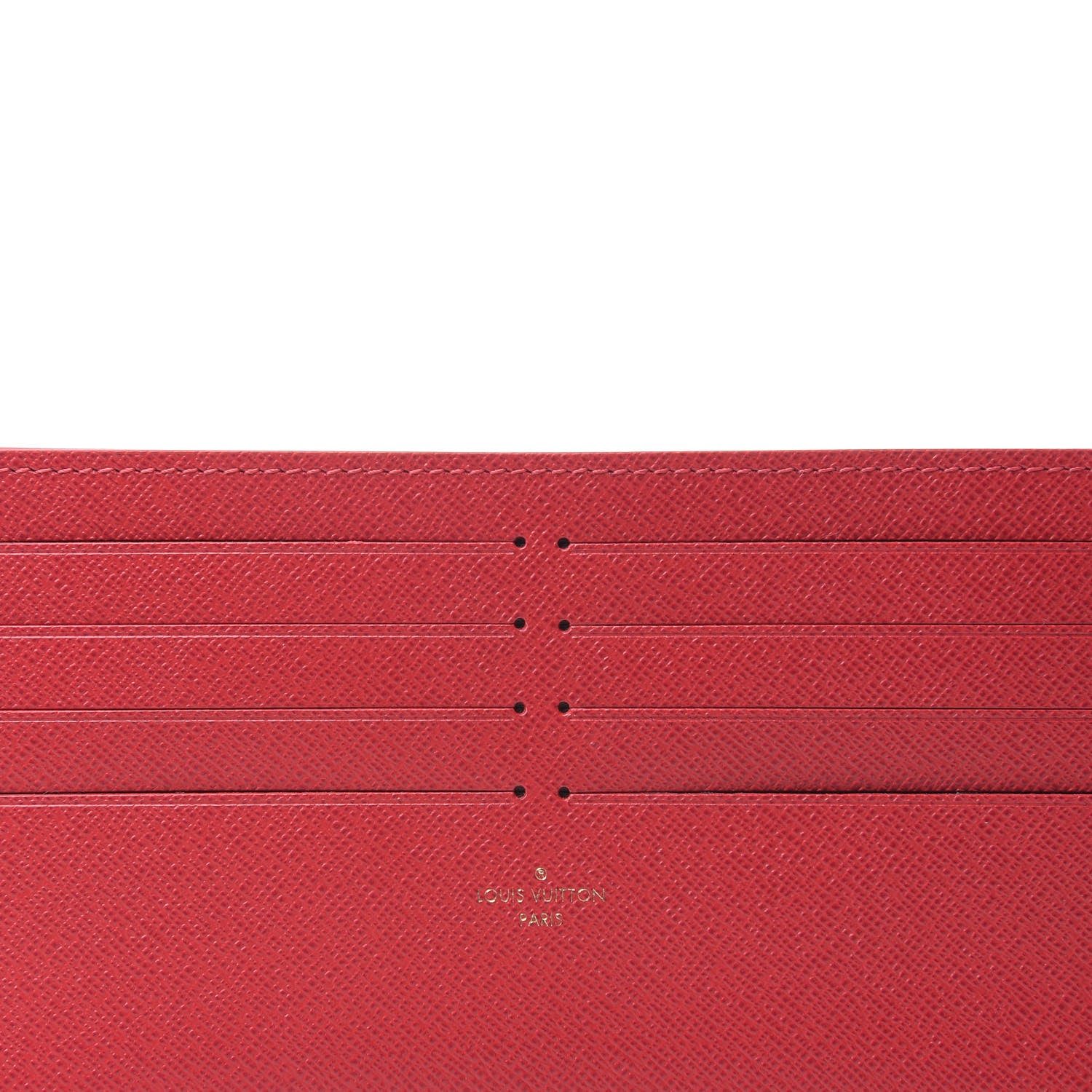 Louis Vuitton Calfskin Felicie Card Holder Insert Cherry 5 of 5
