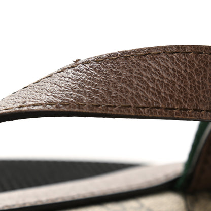 Gucci Soft GG Supreme Monogram Courrier Web Double Buckle Backpack Beige New Acero 11 of 11