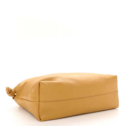Loewe Mellow Nappa Donut Medium Chain Flamenco Knot Clutch Sahara 4 of 10