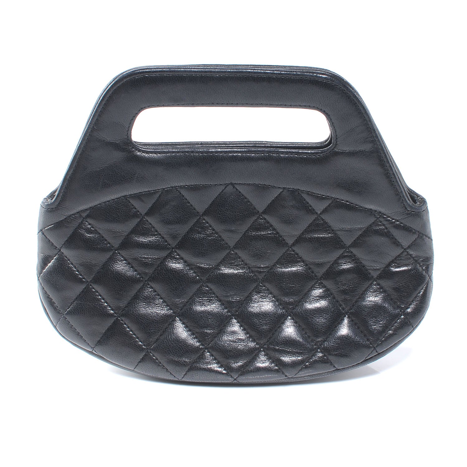 Chanel Lambskin Quilted CC Shoulder Bag Black 3 of 7