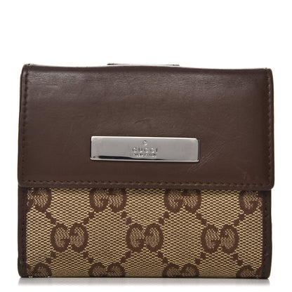 Gucci Monogram Compact Wallet Brown 1 of 7