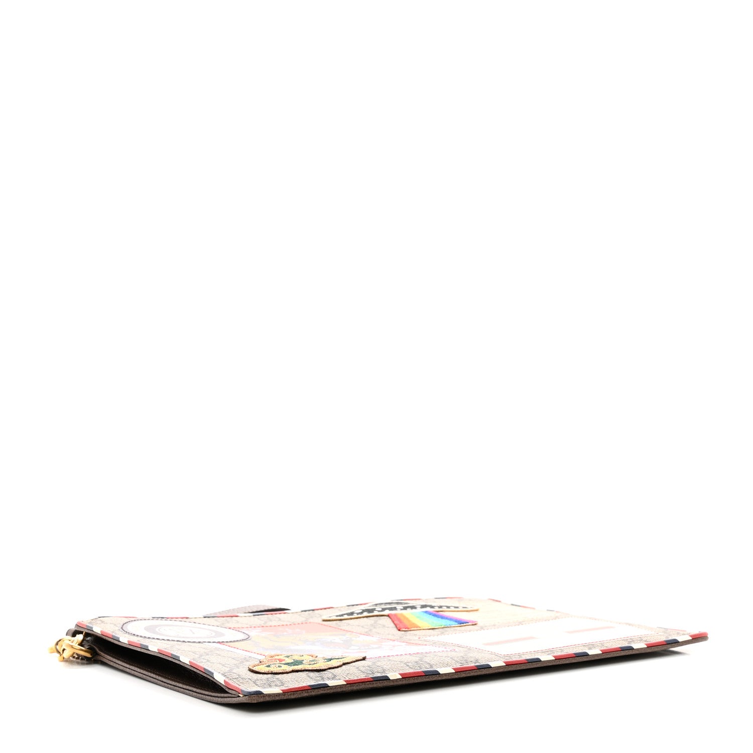 Gucci GG Supreme Monogram Courrier Documents Holder Beige New Acero 4 of 7