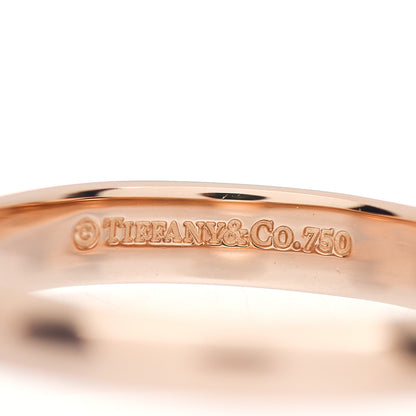 Tiffany 18K Rose Gold Heart Lock Charm Ring 50 5.25 4 of 4
