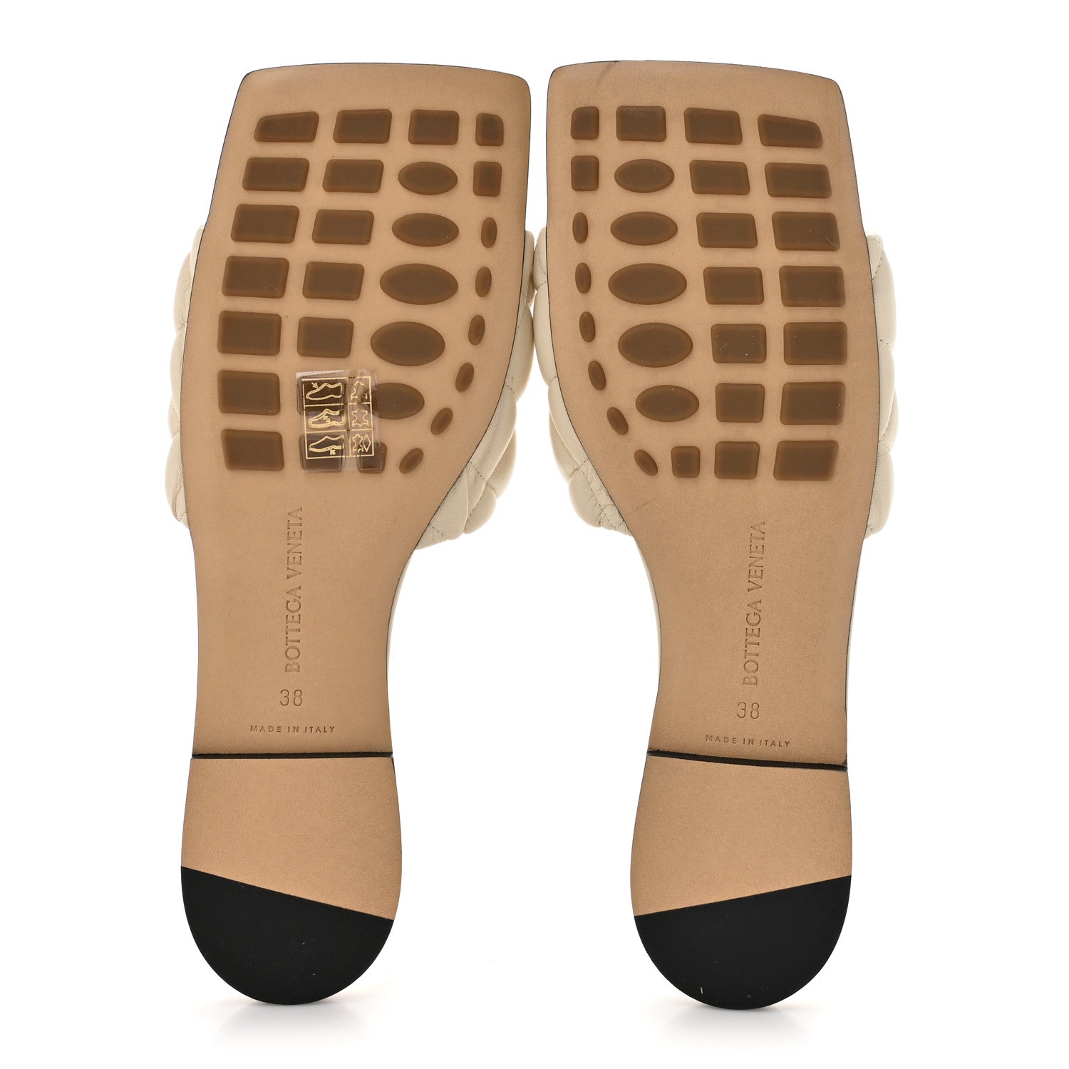 Bottega Veneta Nappa Matelasse Padded Flat Sandals 38 Sea Salt 5 of 12