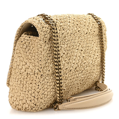 Saint Laurent Raffia Monogram Medium Jamie Natural Avorio 3 of 11