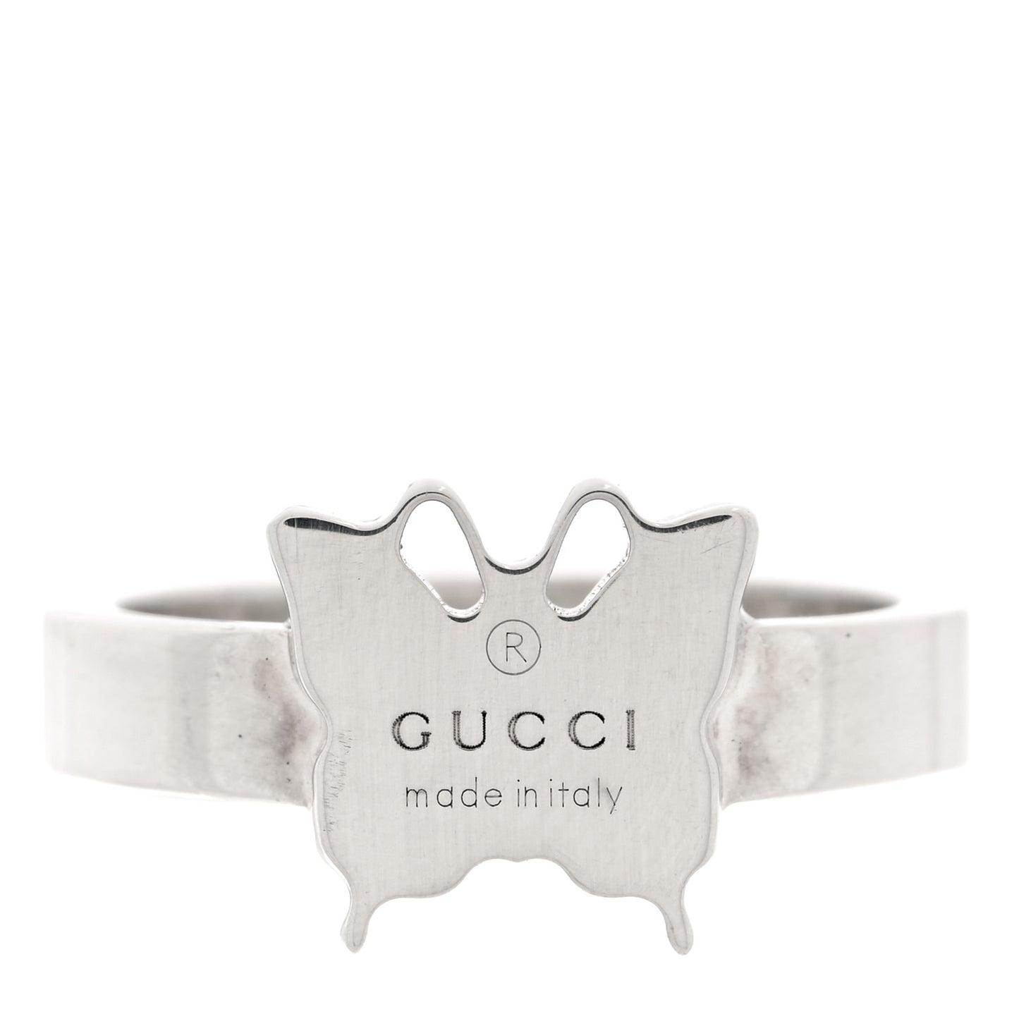 Sterling Silver Butterfly Band Ring 57 8