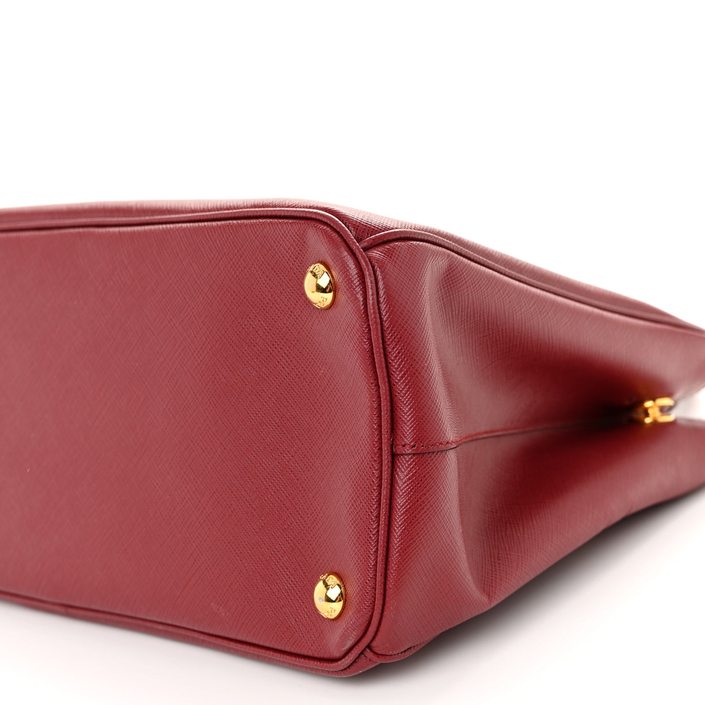 Saffiano Small Galleria Double Zip Tote Cerise