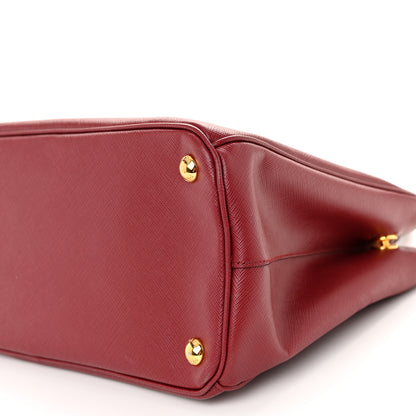 Prada Saffiano Small Galleria Double Zip Tote Cerise 10 of 11