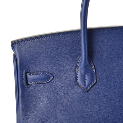 Hermes Swift Birkin 25 Bleu Saphir 36 of 38
