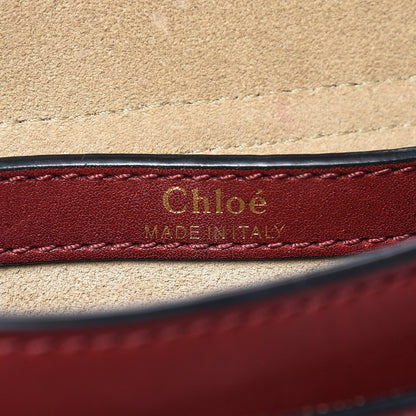 Chloe Calfskin Braided Small Hudson Shoulder Bag Sienna Red 8 of 8