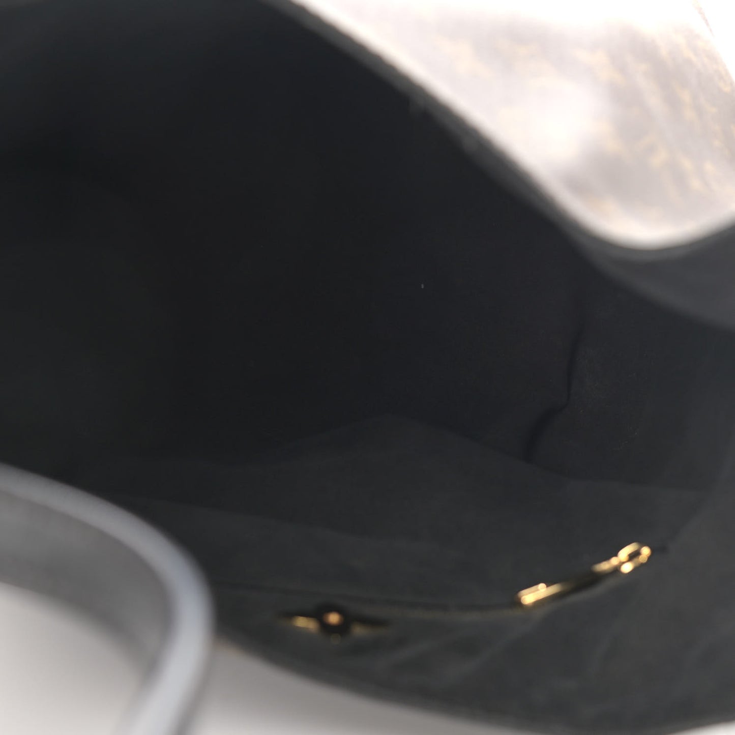 Monogram Flower Hobo Black
