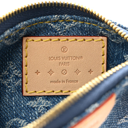 Louis Vuitton Monogram Denim Key Pouch Denim Blue 6 of 6