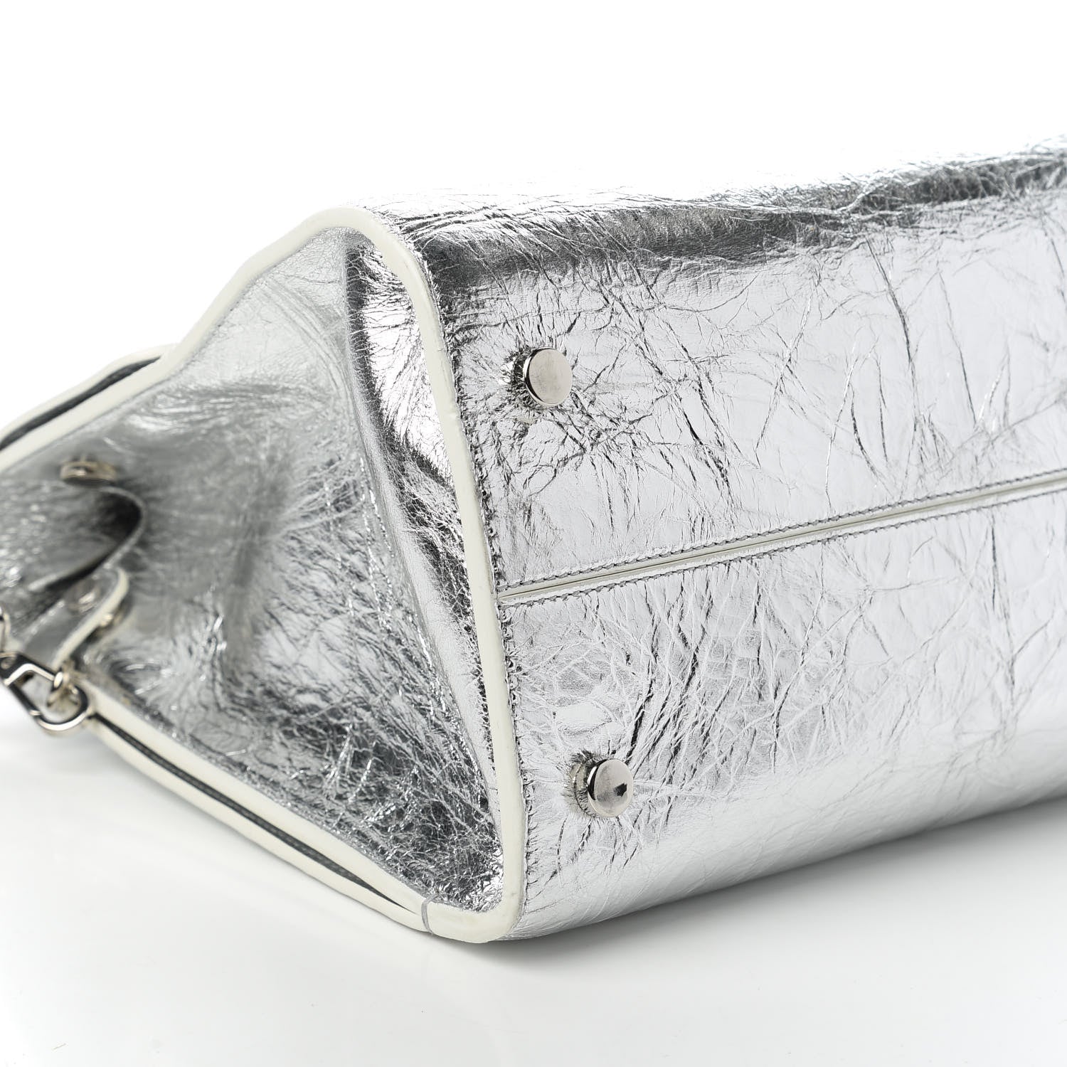 Christian Dior Metallic Calfskin Medium Diorever Flap Silver 6 of 10