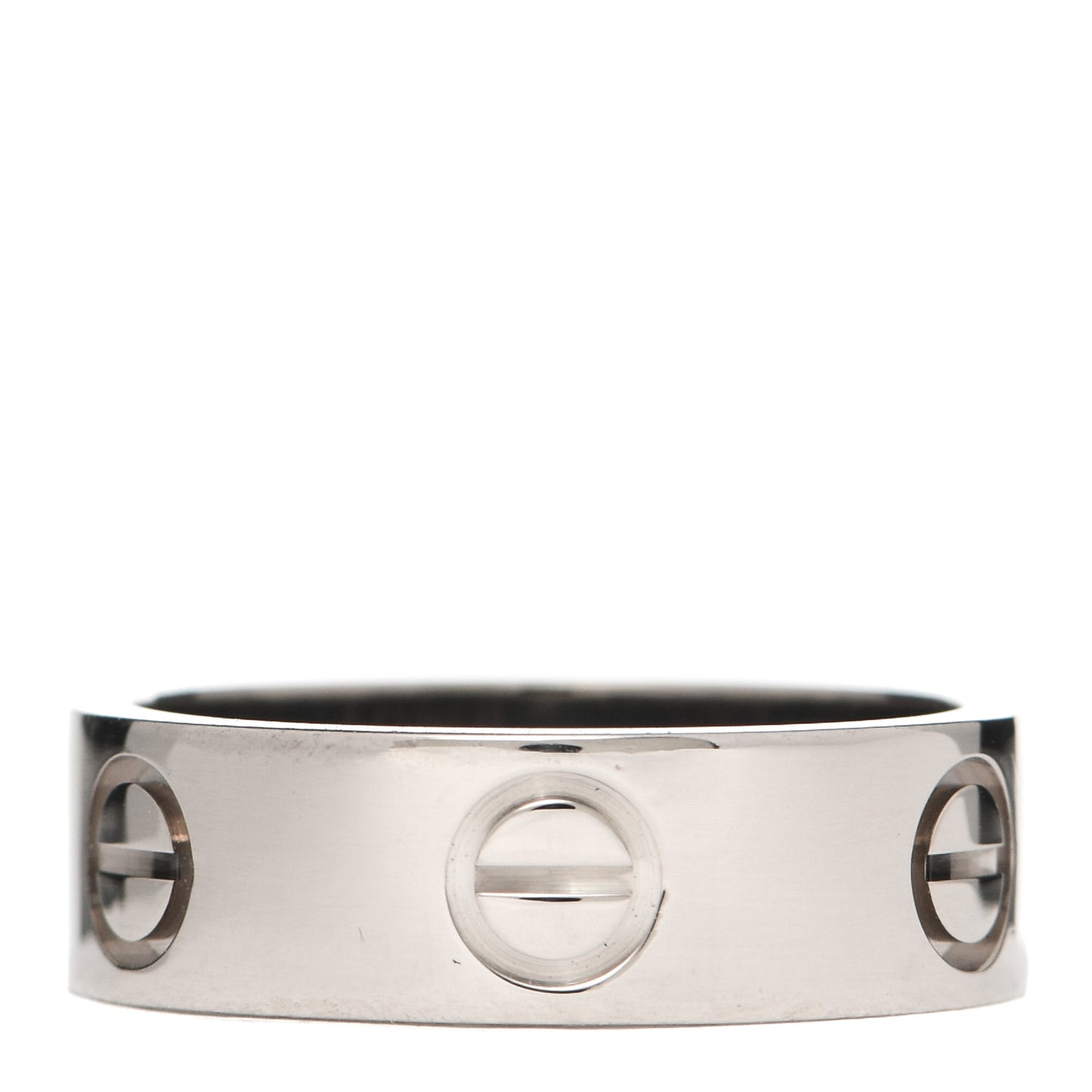 18K White Gold 5.5mm LOVE Ring 49 5
