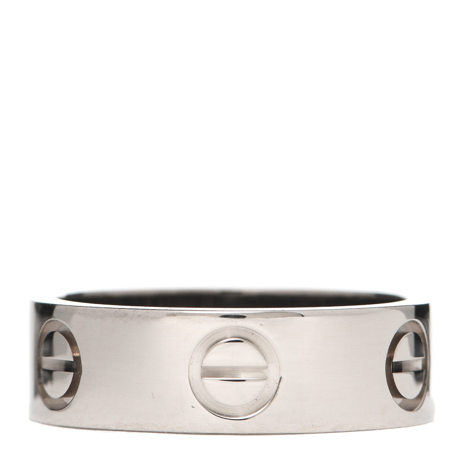 Cartier 18K White Gold 5.5mm LOVE Ring 49 5 2 of 5