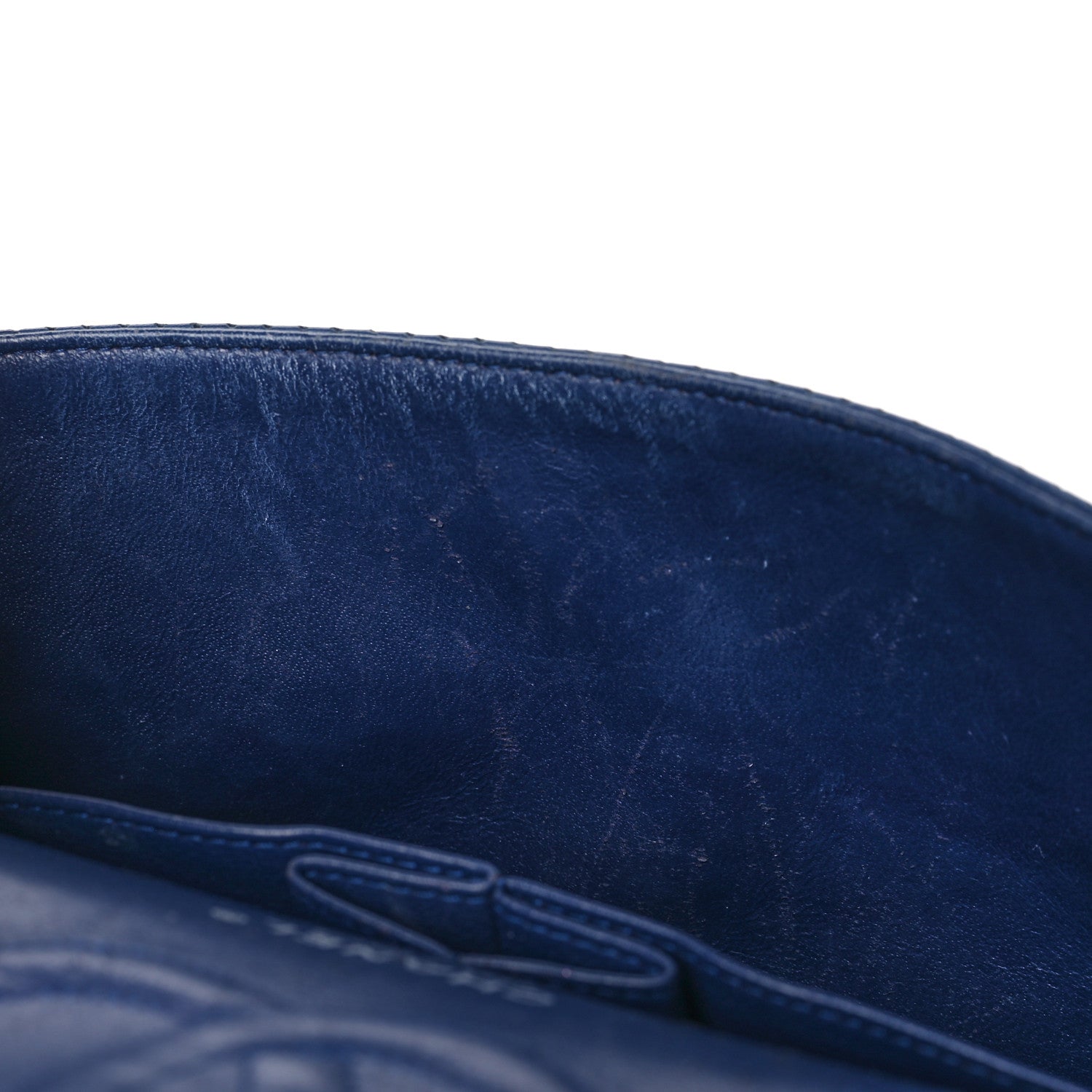 Chanel Lambskin Perforated Medium Double Flap Blue 14 of 14