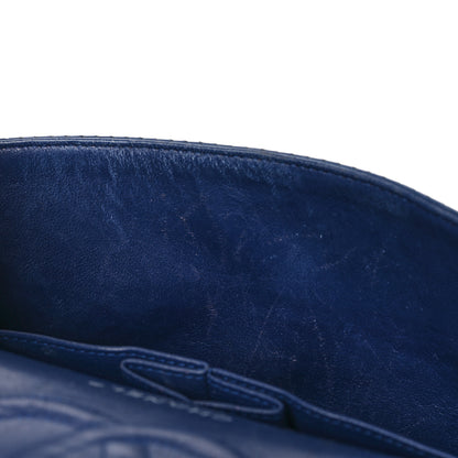 Chanel Lambskin Perforated Medium Double Flap Blue 14 of 14
