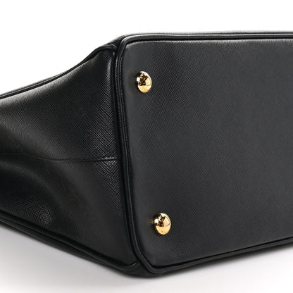 Prada Saffiano Medium Galleria Double Zip Tote Black 8 of 9