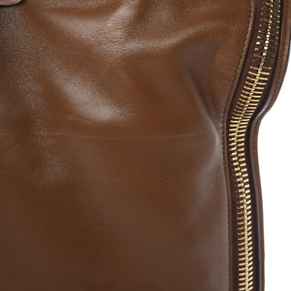 Tom Ford Ramskin Large Alix Padlock Zip Shoulder Bag Brown 12 of 15