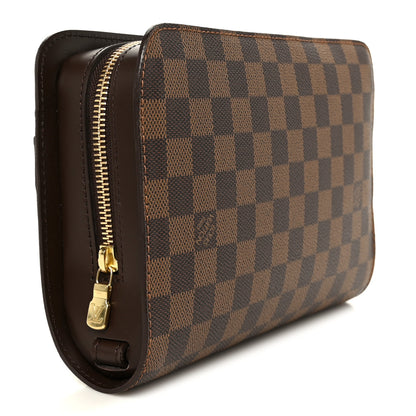 Louis Vuitton Damier Ebene Pochette Saint Louis Clutch 3 of 8