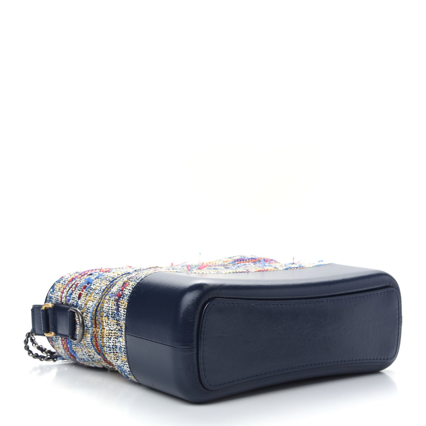 Tweed Calfskin Quilted Medium Gabrielle Hobo Navy