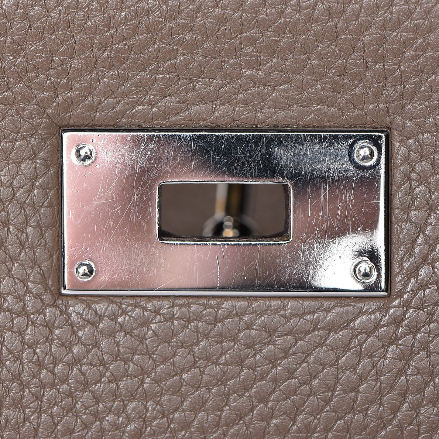 Taurillon Clemence Shoulder Kelly 40 Etoupe