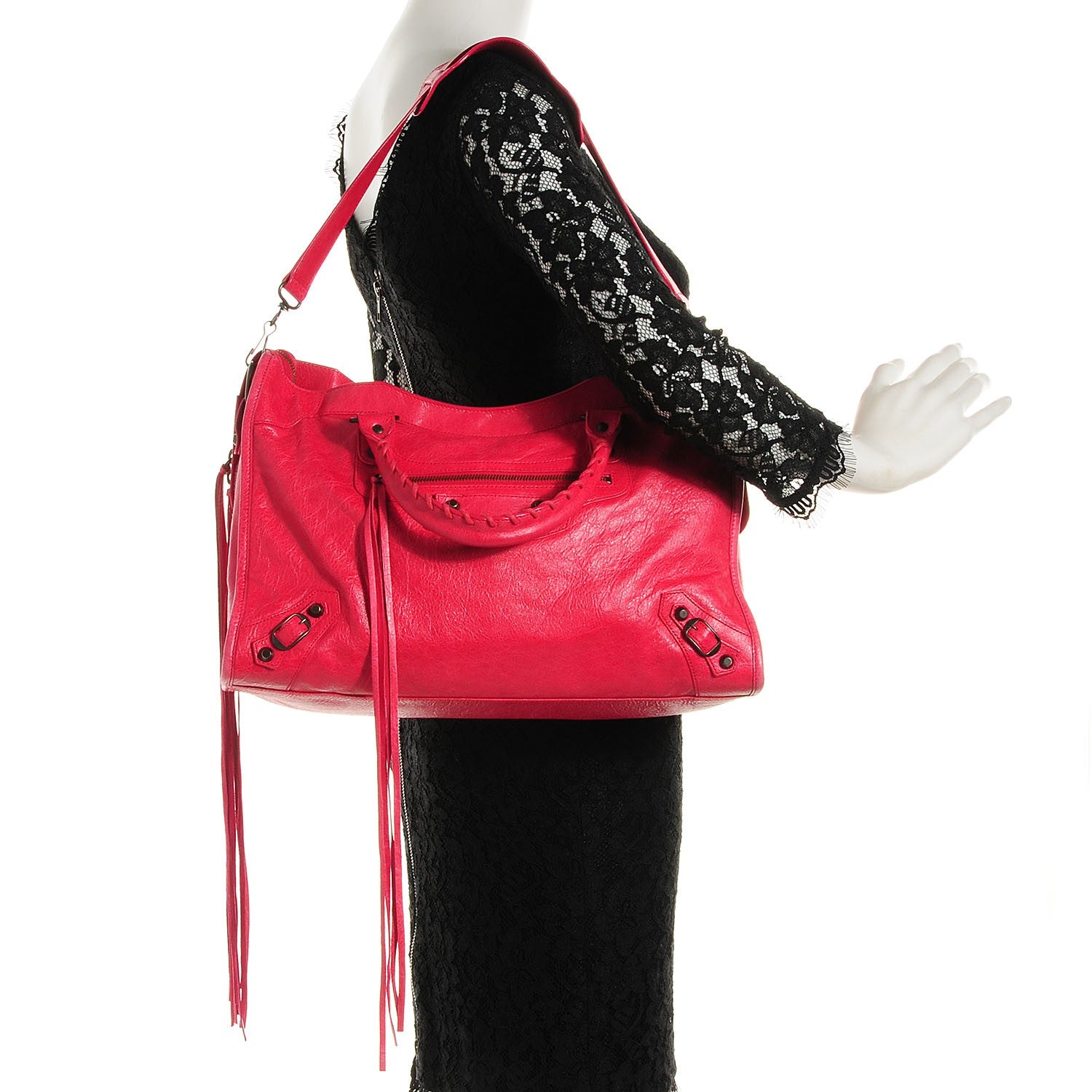 Balenciaga Agneau Classic Hardware City Rose Thulian 2 of 15